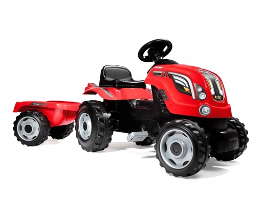 Tracteur Farmer XL Rouge + Remorque